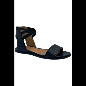 Gentle Souls Lark-May Strappy Sandal Black Leather - Medium